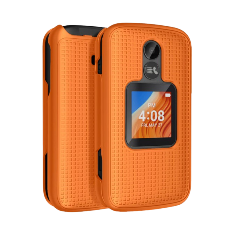Grid Textured Hard Case Cover for Alcatel TCL Flip 2 (T408DL) - Image 9