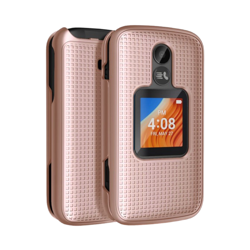 Grid Textured Hard Case Cover for Alcatel TCL Flip 2 (T408DL) - Image 6