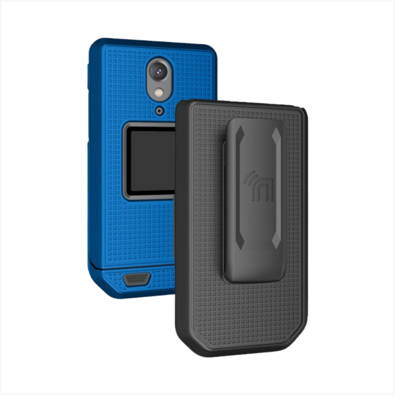Grid Case Hard Shell Cover and Belt Clip Holster Combo for CAT S22 Flip Phone - Image 9
