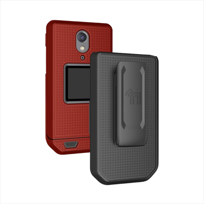 Grid Case Hard Shell Cover and Belt Clip Holster Combo for CAT S22 Flip Phone - Image 8