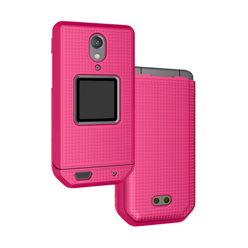 Grid Texture Slim Hard Shell Case Protector Cover for CAT S22 Flip Phone - Image 9