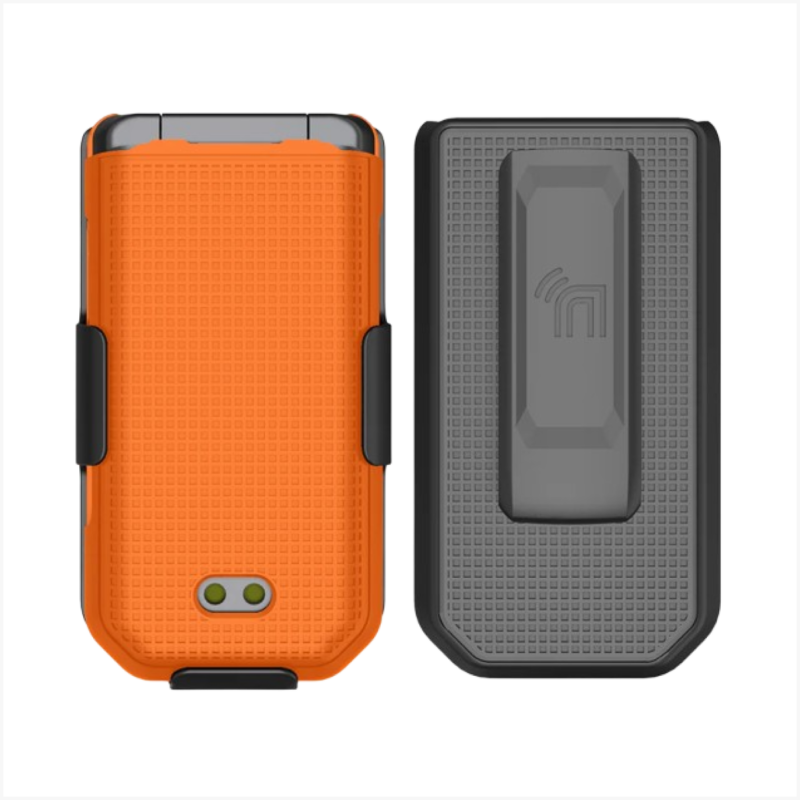 Grid Case Hard Shell Cover and Belt Clip Holster Combo for CAT S22 Flip Phone - Image 14